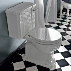 Viadurini Bathroom Wc-Klassisches Design Monoblock Vase aus weißer Keramik Made in Italy - Marwa