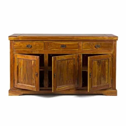 Viadurini Living Anrichte-Klassisches Design Sideboard in massivem Akazienholz Rustikales Finish - Malaya