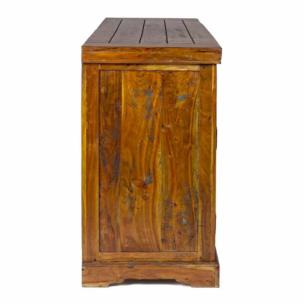Viadurini Living Anrichte-Klassisches Design Sideboard in massivem Akazienholz Rustikales Finish - Malaya