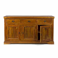 Viadurini Living Anrichte-Klassisches Design Sideboard in massivem Akazienholz Rustikales Finish - Malaya