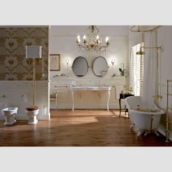 Viadurini Bathroom Bidet-Klassisches Design Weißes Bidet aus weißer Keramik Made in Italy - Paulina