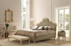 Bolzan Letti Maßgeschneiderte Möbel|Polsterbetten-Klassisches Doppelbett, ohne Bettcontainer, Chantal von Bolzan