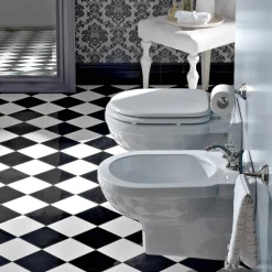 Viadurini Bathroom Bidet-Klassisches Einloch-Bidet aus weißer Keramik Made in Italy - Marwa