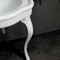 Viadurini Bathroom Keramikwaschbecken-Klassisches Konsolenwaschbecken aus weißer Keramik L 120 cm Made in Italy - Magda