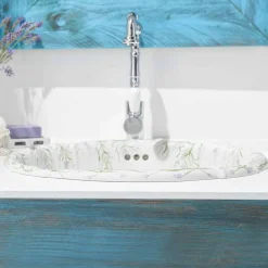 Viadurini Bathroom Keramikwaschbecken-klassisches Porzellan Einbauwaschbecken handgemacht in Italien, Santiago