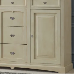 Viadurini Classic Anrichte-Klassisches Sideboard aus Tanganjikaholz mit 6 Schubladen und 2 Türen, hergestellt in Italien – Bragi