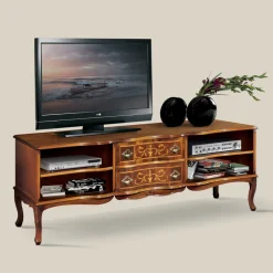 Viadurini Classic Tv-Möbel-Klassisches TV-Möbel aus Holz mit Fächern und Schubladen Made in Italy - Prince