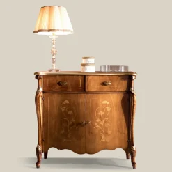 Viadurini Classic Anrichte-Klassisches Wohnzimmer-Sideboard aus Holz mit Intarsien Made in Italy - Ottaviano
