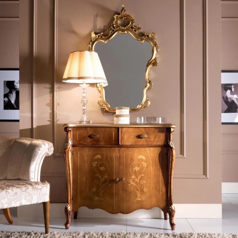 Viadurini Classic Anrichte-Klassisches Wohnzimmer-Sideboard aus Holz mit Intarsien Made in Italy - Ottaviano