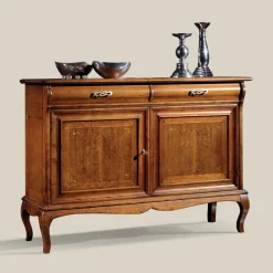 Viadurini Classic Anrichte-Klassisches Wohnzimmer-Sideboard aus Walnussholz Made in Italy - Helisa