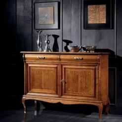 Viadurini Classic Anrichte-Klassisches Wohnzimmer-Sideboard aus Walnussholz Made in Italy - Helisa