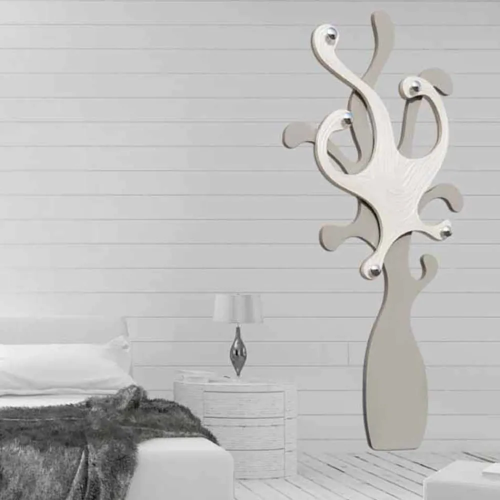 Viadurini Decor Wandgarderobe-Kleiderhaken für die Wand in modernem Design Perlmutt Effekt Corey