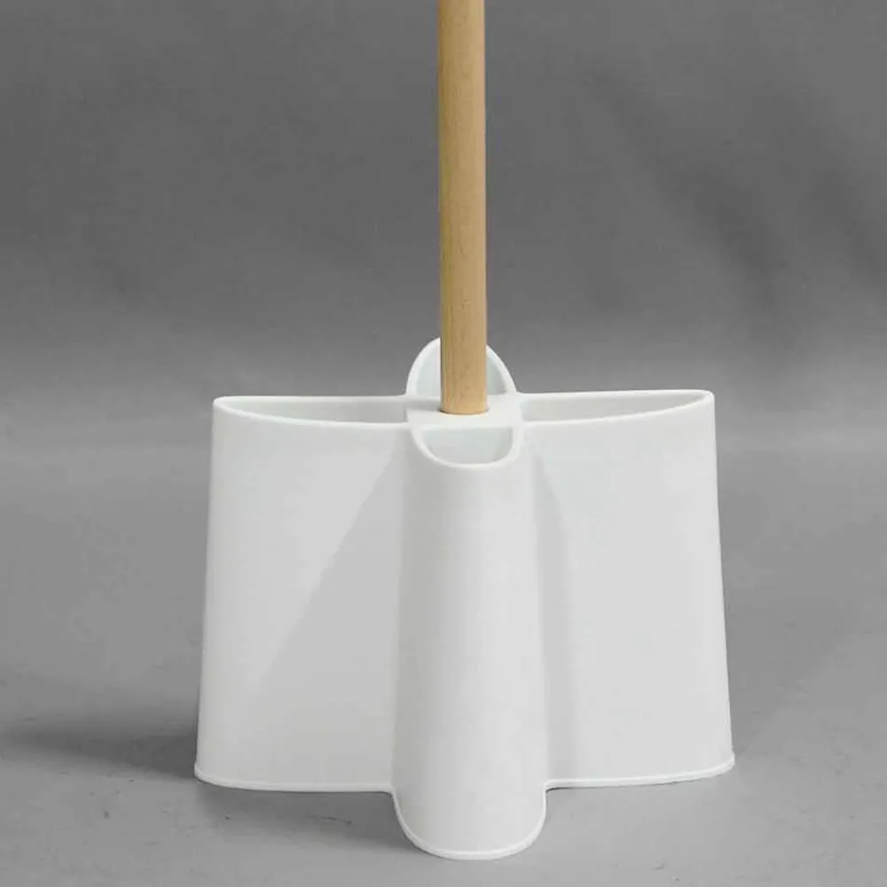 Viadurini Living Garderobenständer-Kleiderständer und Schirmständer aus Buchenholz und Polypropylen Nurri