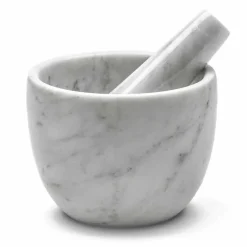 Viadurini Kitchen Küchenzubehör-Kleiner Mörser mit Stößel aus weißem Carrara-Marmor Made in Italy - Mirel