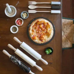 Viadurini Kitchen Küchenzubehör-Kleiner Mörser mit Stößel aus weißem Carrara-Marmor Made in Italy - Mirel