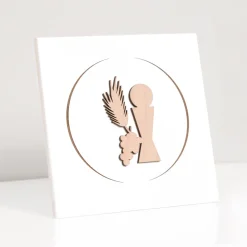 Viadurini Decor Religiöse Bilder-Kleines Bild mit dem lasergravierten Kommunionkelch, hergestellt in Italien – Philippe