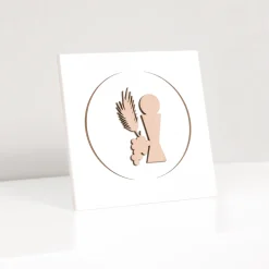 Viadurini Decor Religiöse Bilder-Kleines Bild mit dem lasergravierten Kommunionkelch, hergestellt in Italien – Philippe