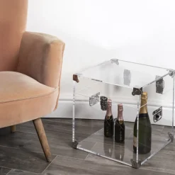 Viadurini Lighting Truhen Und Sitztruhe-Koffer aus transparentem oder geräuchertem Acrylglas und modernem Stahl - Dante