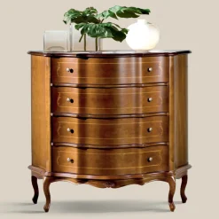 Viadurini Classic Kommoden-Kommode 3 oder 4 Schubladen aus luxuriösem Intarsienholz Made in Italy - Leonor