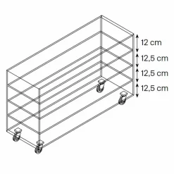 Viadurini Night Design Kommoden-Kommode aus extraklarem Glas mit sechs Schubladen aus weißem Holz Made in Italy - Ganzo