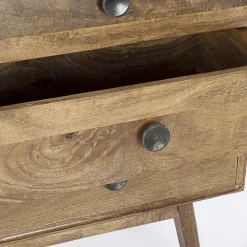 Viadurini Living Sideboards-Kommode aus Mangoholz mit 6 Schubladen im Vintage-Design - Desiderio