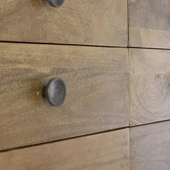 Viadurini Living Sideboards-Kommode aus Mangoholz mit 6 Schubladen im Vintage-Design - Desiderio