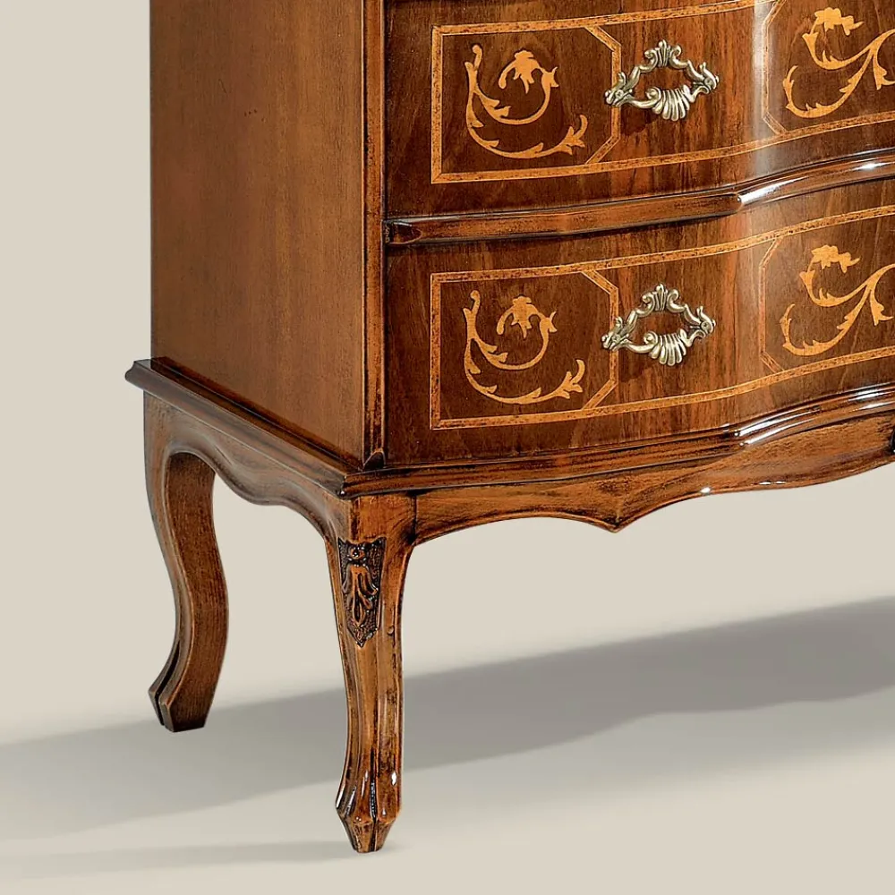 Viadurini Classic Kommoden-Kommode im klassischen Stil aus Holz mit 3 Schubladen Made in Italy - Elegant