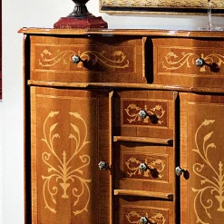 Viadurini Classic Anrichte-Kommode im klassischen Stil aus Holz 2 Türen und 5 Schubladen Made in Italy - Luxus