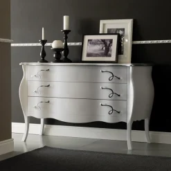 Viadurini Night Design Kommoden-Kommode mit 3 Schubladen aus perlweißer Linden-Tischlerplatte, hergestellt in Italien – Babaevo