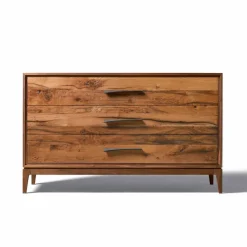 Viadurini Living Kommoden-Kommode mit 3 Schubladen in modernem Design, L131xP55xH80cm Sandro