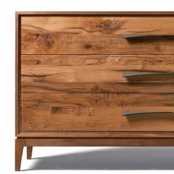 Viadurini Living Kommoden-Kommode mit 3 Schubladen in modernem Design, L131xP55xH80cm Sandro