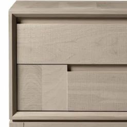 Viadurini Living Kommoden-Kommode mit 2 Schubladen, massives Nussholz, modernes Design, Nino