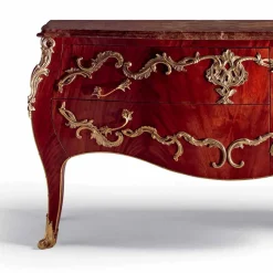 Viadurini Living Kommoden-Kommode mit Platte aus Marmor, Dekorationen aus Messing, Design Gildo