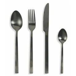 Viadurini Kitchen Besteck Set-Komplettes Besteckset in schwarzem Stahl- oder Kupferdesign 24-teilig - Fayette