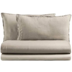 Viadurini Textile Bettlaken-Komplettes Doppelbett aus reiner, im Stück gefärbter und schattierter Baumwolle - Delicacy