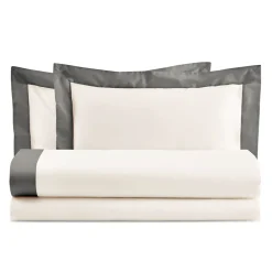 Viadurini Textile Bettlaken-Komplettes Doppelbett aus 100 % Baumwolle und 10 % Baumwollsatin - Detail