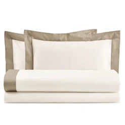 Viadurini Textile Bettlaken-Komplettes Doppelbett aus 100 % Baumwolle und 10 % Baumwollsatin - Detail