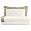 Viadurini Textile Bettlaken-Komplettes Queen-Size-Bettset aus 100 % Baumwolle und 10 % Baumwollsatin – Detail