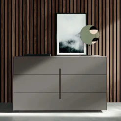 Viadurini Night Design Schlafzimmer Komplett-Komplettes Schlafzimmer mit 5 Elementen im modernen Stil Made in Italy - Savanna