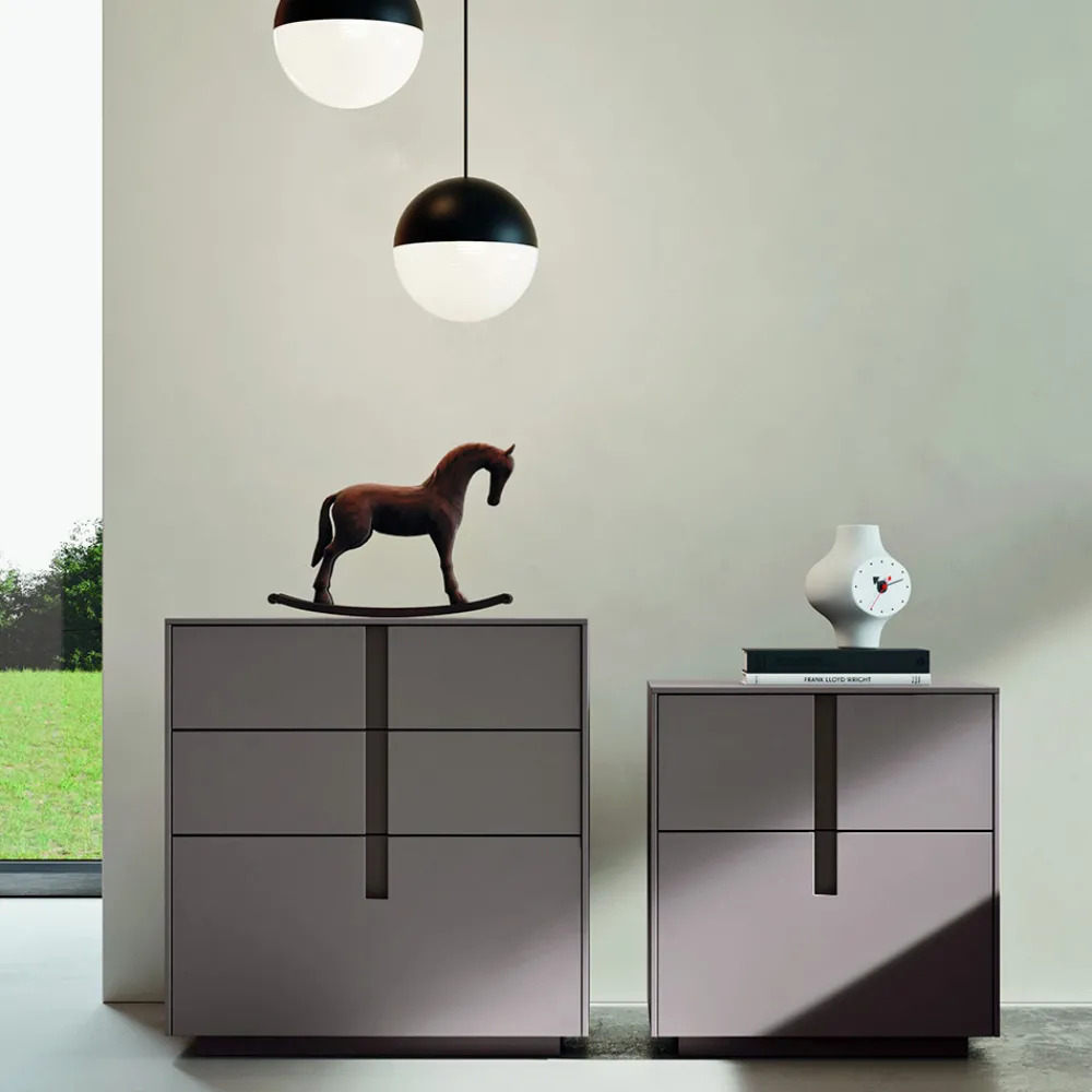 Viadurini Night Design Schlafzimmer Komplett-Komplettes Schlafzimmer mit 5 Elementen im modernen Stil Made in Italy - Savanna