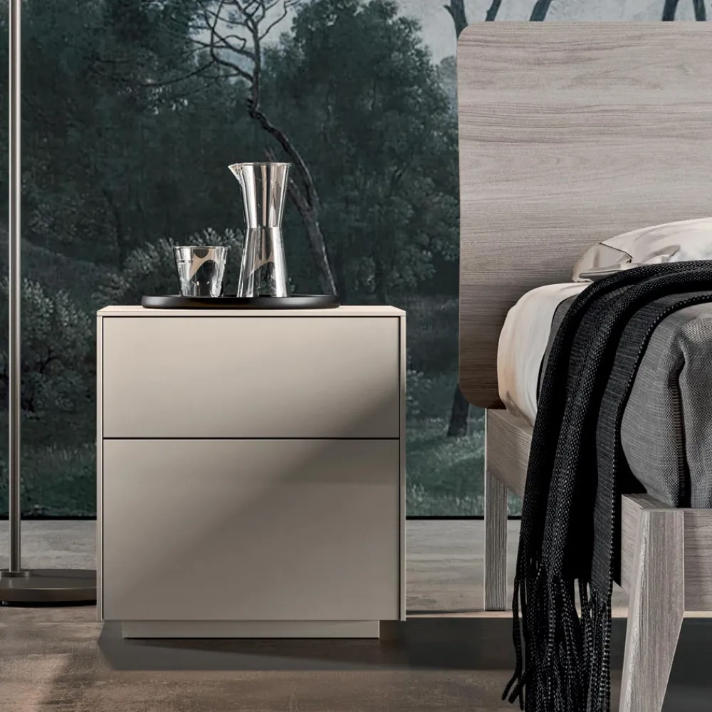 Viadurini Night Design Schlafzimmer Komplett-Komplettes Schlafzimmer mit 4 hochwertigen Made in Italy Elementen - Odema