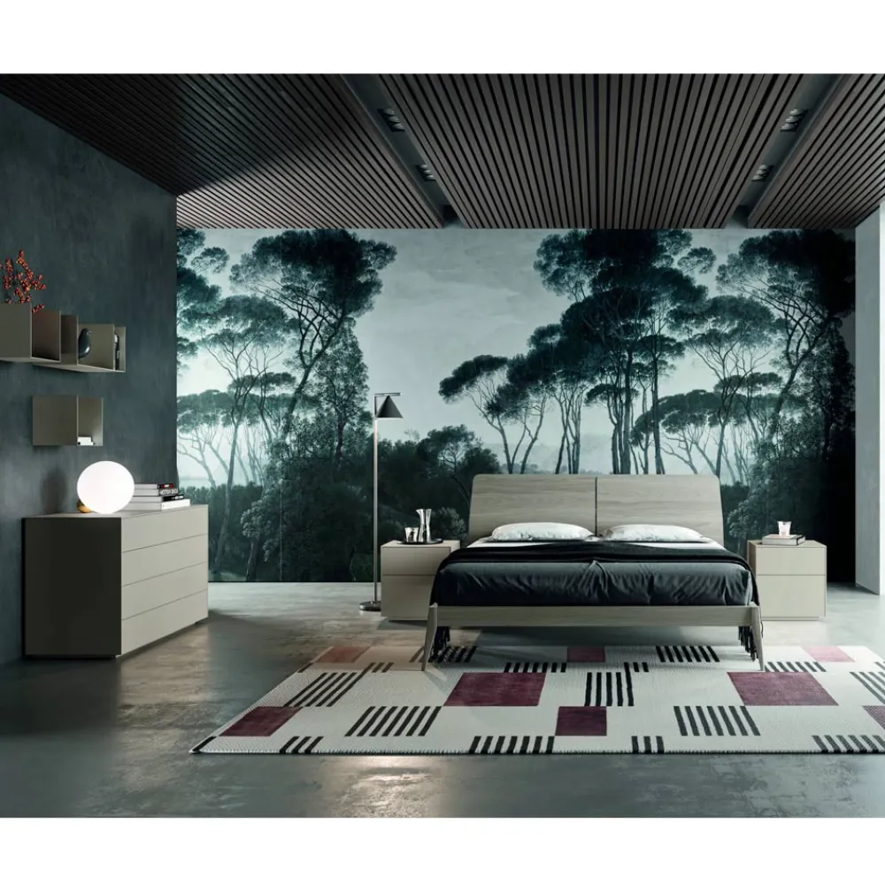 Viadurini Night Design Schlafzimmer Komplett-Komplettes Schlafzimmer mit 4 hochwertigen Made in Italy Elementen - Odema