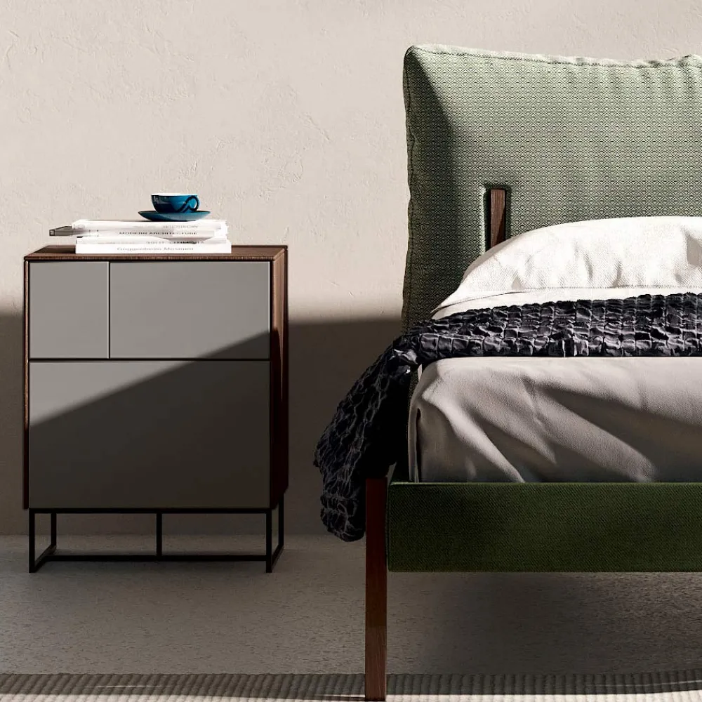 Viadurini Night Design Schlafzimmer Komplett-Komplettes Schlafzimmer mit 4 modernen Elementen Made in Italy - Shaila