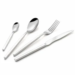 Viadurini Kitchen Besteck Set-Komplettes Stahlbesteck-Set 24-teiliges Design Made in Italy - Tricky