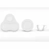 Viadurini Kitchen Tee Set Und Kaffee Set-Komplettes Teeservice Modernes Design aus weißem Porzellan 14 Stück - Teleskop