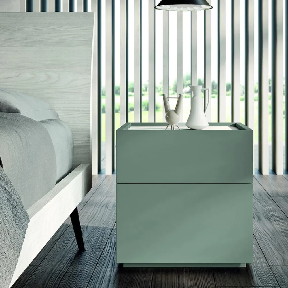 Viadurini Night Design Schlafzimmer Komplett-Komplettes Zimmer mit 4 modernen Designelementen Made in Italy - Mallorca