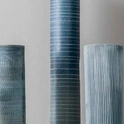 Viadurini Living Deko Vasen-Komposition aus 4 Vasen und Tafelaufsatz aus handbemaltem Porzellan - Liberio