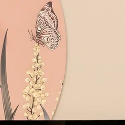 Viadurini Decor Blumen Bilder-Komposition aus Holzplatten mit tropischem Aufdruck, hergestellt in Italien – Haiti