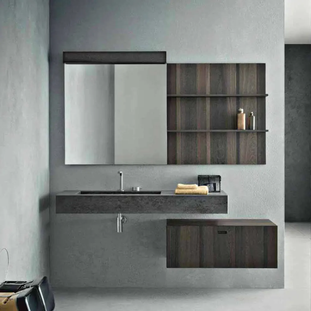 Viadurini Bathroom Badmöbel Hängend-Komposition für hängendes Badezimmer und modernes Design Made in Italy - Farart9