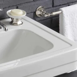 Viadurini Bathroom Badmöbel Stehend-Komposition mit Keramikwaschbecken auf Sockel im Vintage-Stil 900 Jahre Linie